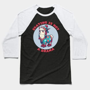 Ice skating llama Baseball T-Shirt